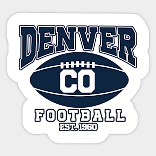 Denver Football Team - Kickoff Sticker